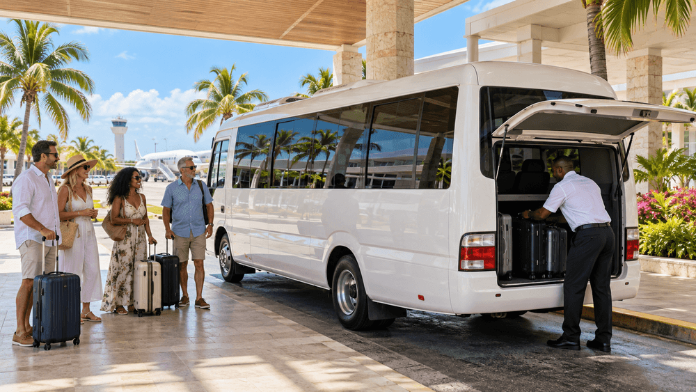 Airport transfer coach in Barbados