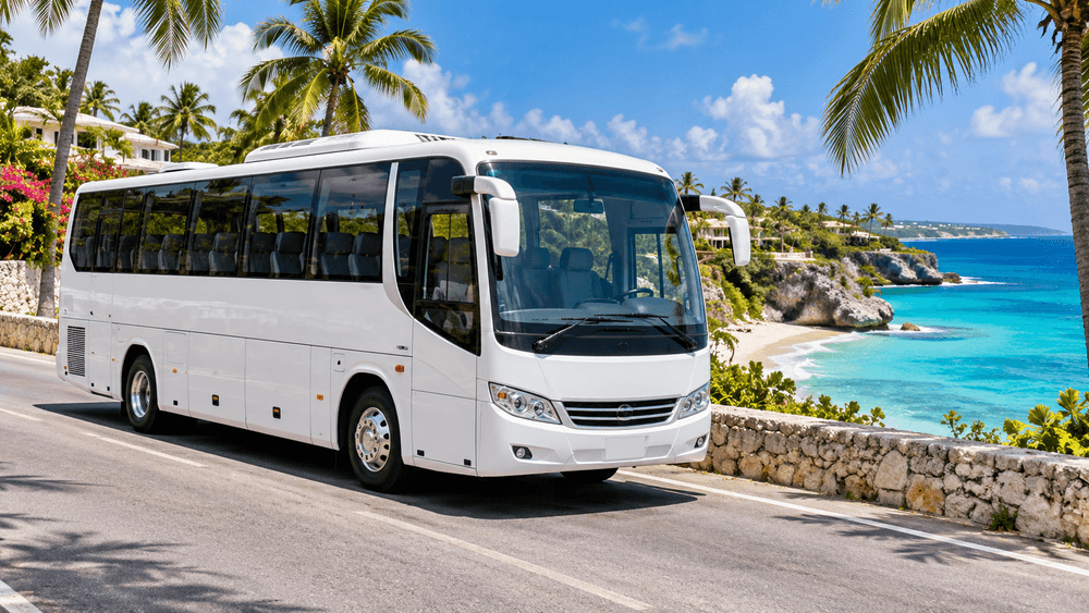 17–24 Passenger Mini Coach Hire for Barbados bus rental