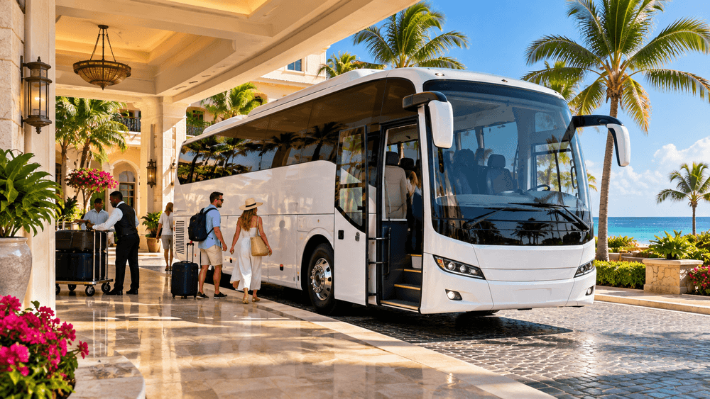 25–36 Passenger Coach Hire for Barbados bus rental