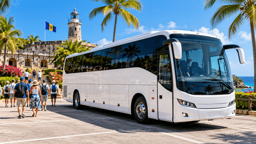 37–46 Passenger Coach Hire for Barbados bus rental