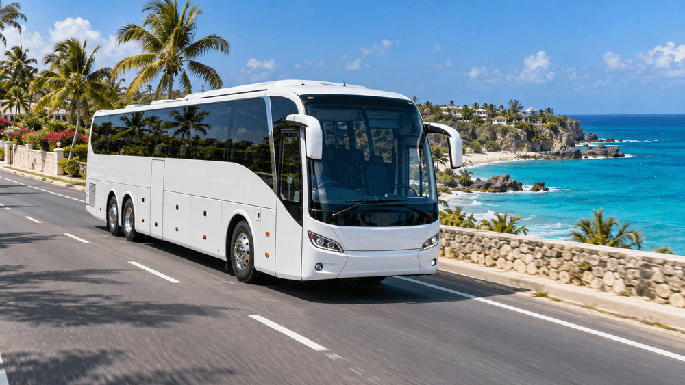 57–72 Passenger Large Coach Hire for Barbados bus rental